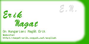 erik magat business card