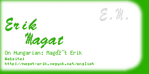 erik magat business card